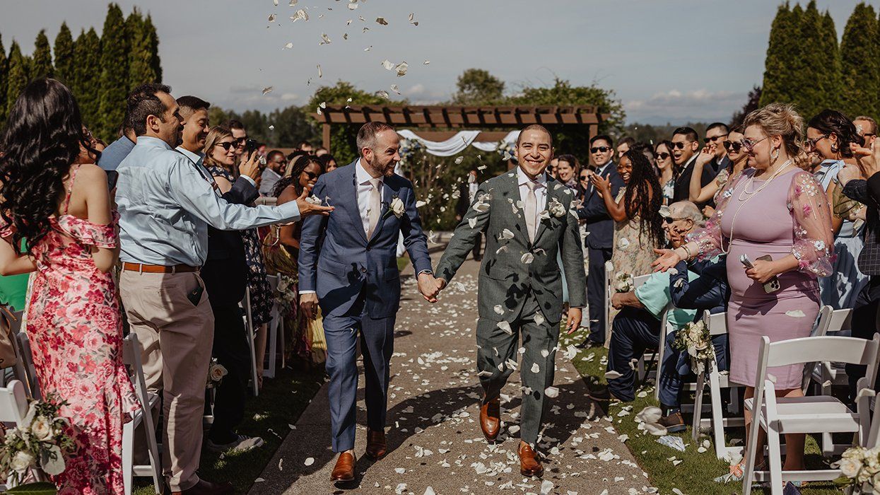 Ernie Apreza and Kyle Labarry gay wedding July 2025