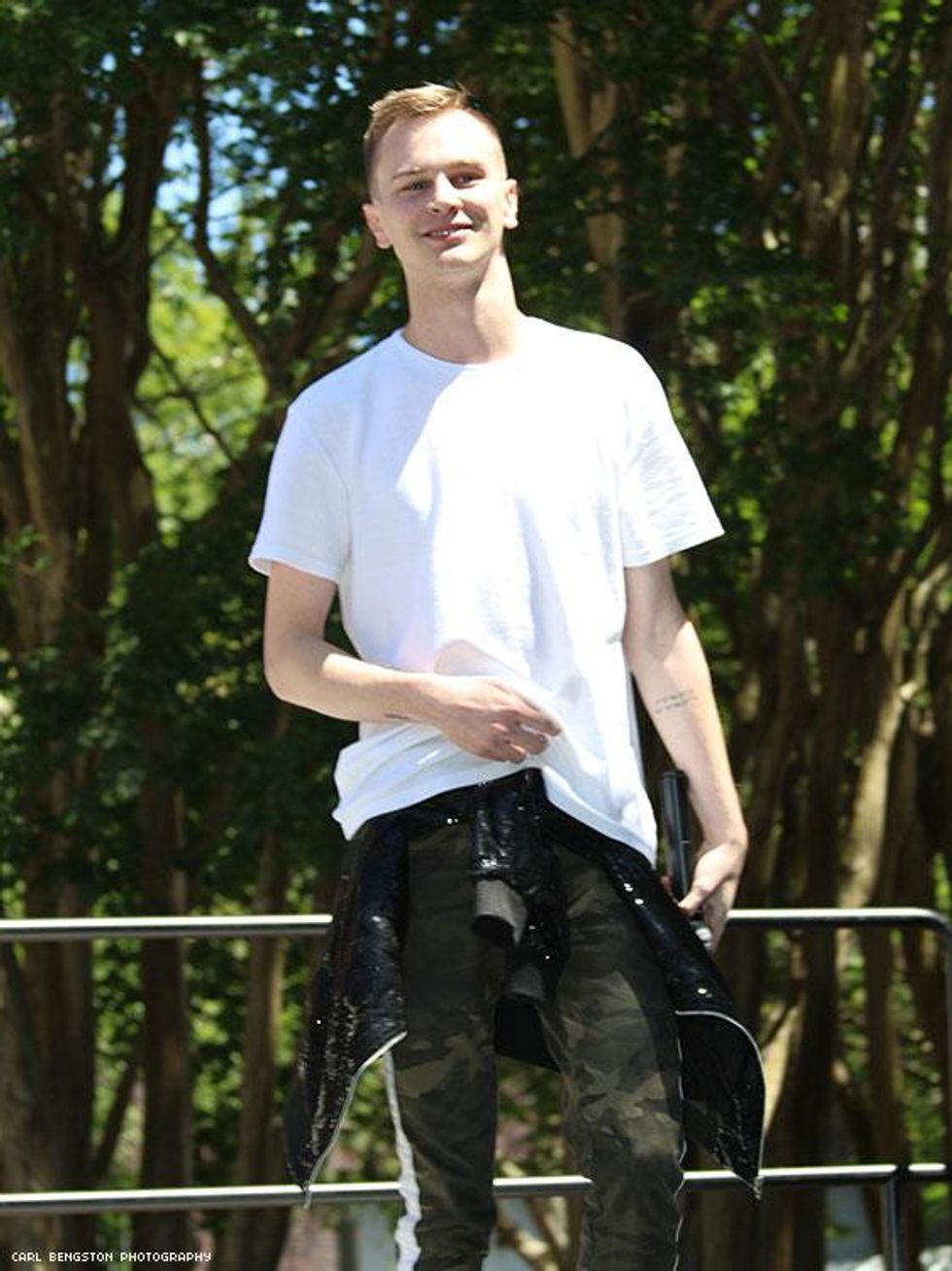 Everyone was excited to welcome J. Tyler to Pride in the Plaza. Georgia Voice readers have named him the Best Musician of Atlanta for six consecutive years.