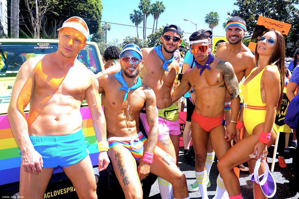 Everything and everyone glittered in the SoCal sun this weekend at an exceptionally beautiful Pride in West Hollywood.