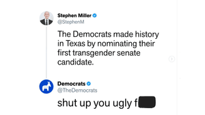 Internet piles on Stephen Miller after false tweet about James Talarico backfires big time