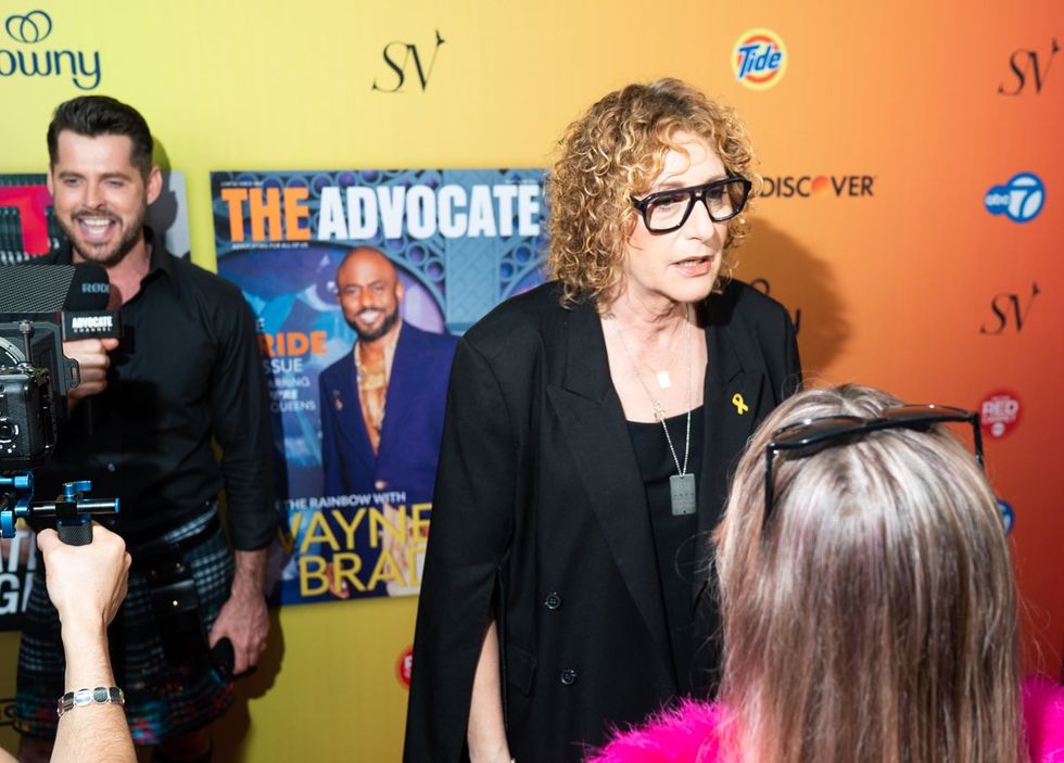 Exclusive Photo gallery OUT ADVOCATE magazines Cover stars Wayne Brady Jonathan Groff LGBTQ Pride Party June 2024