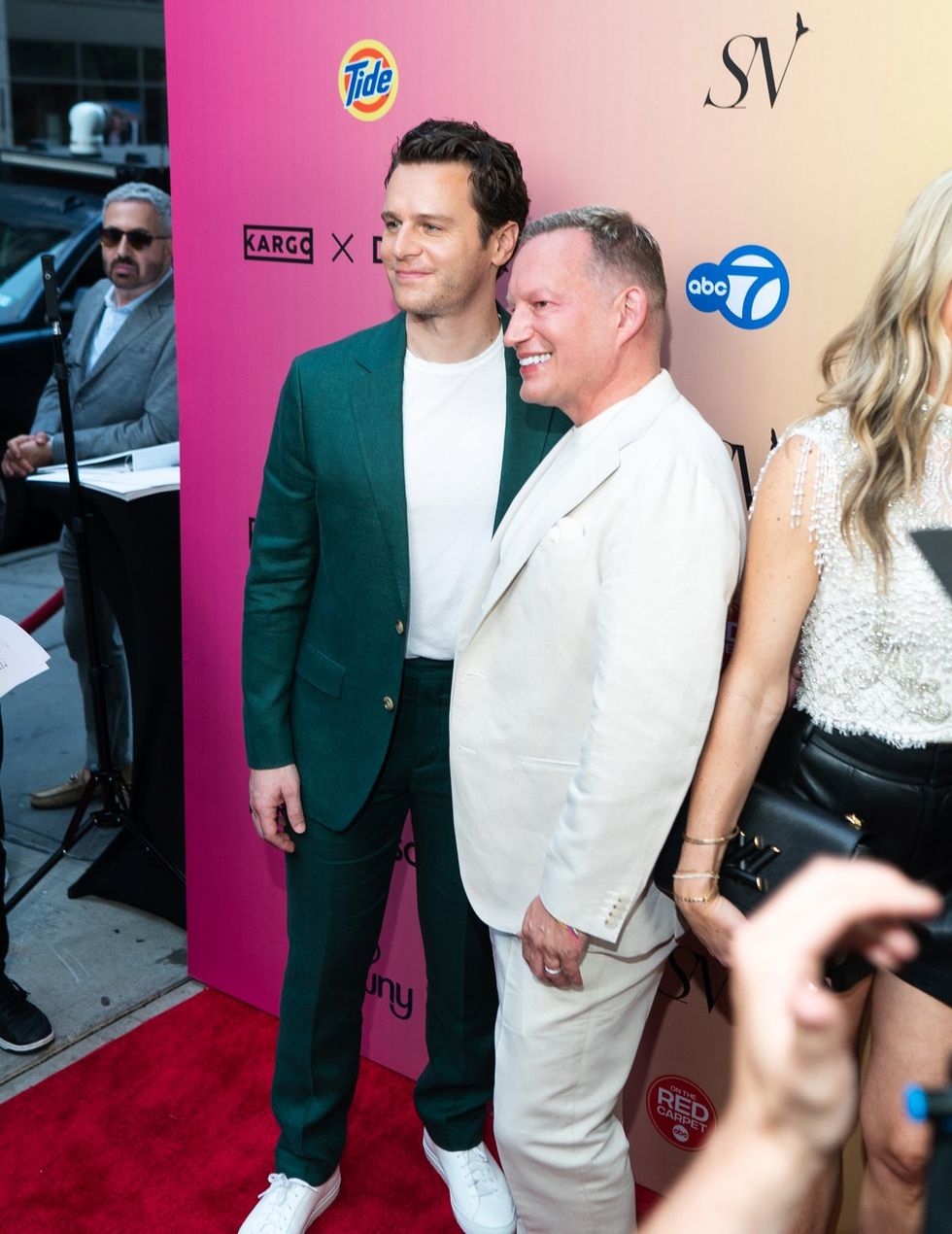 Exclusive Photo gallery OUT ADVOCATE magazines Cover stars Wayne Brady Jonathan Groff LGBTQ Pride Party June 2024