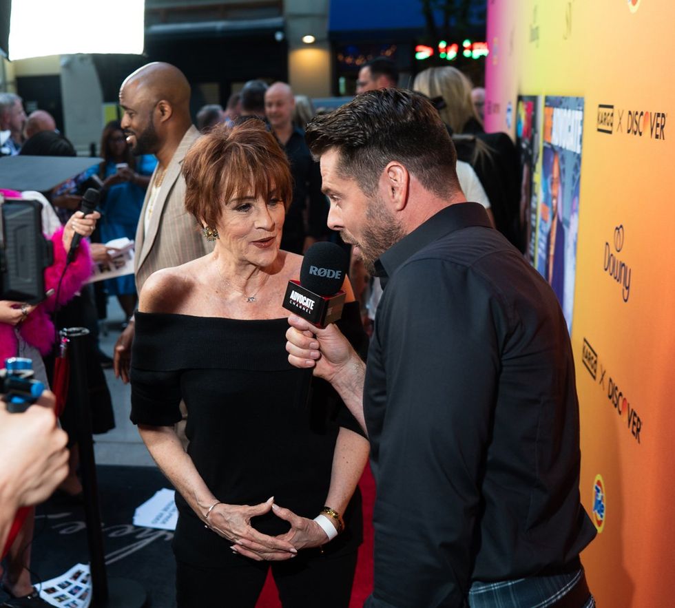 Exclusive Photo gallery OUT ADVOCATE magazines Cover stars Wayne Brady Jonathan Groff LGBTQ Pride Party June 2024