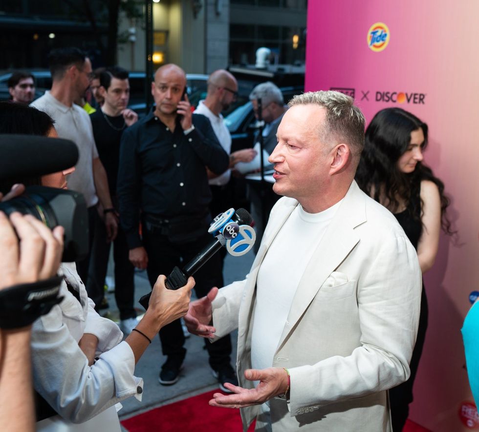 Exclusive Photo gallery OUT ADVOCATE magazines Cover stars Wayne Brady Jonathan Groff LGBTQ Pride Party June 2024