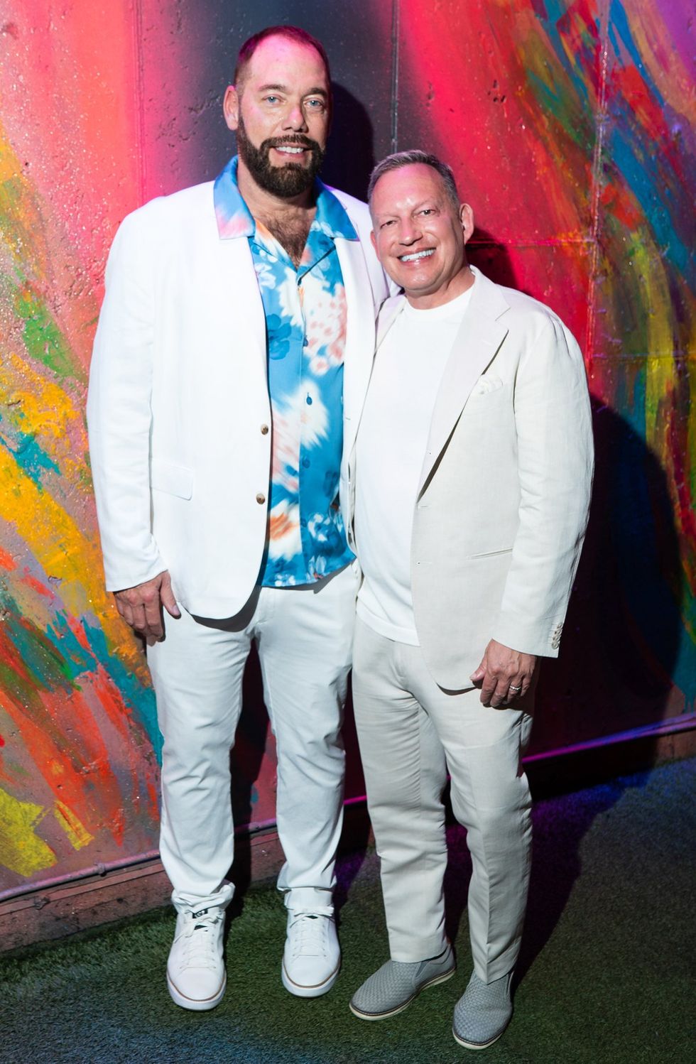 Exclusive Photo gallery OUT ADVOCATE magazines Cover stars Wayne Brady Jonathan Groff LGBTQ Pride Party June 2024