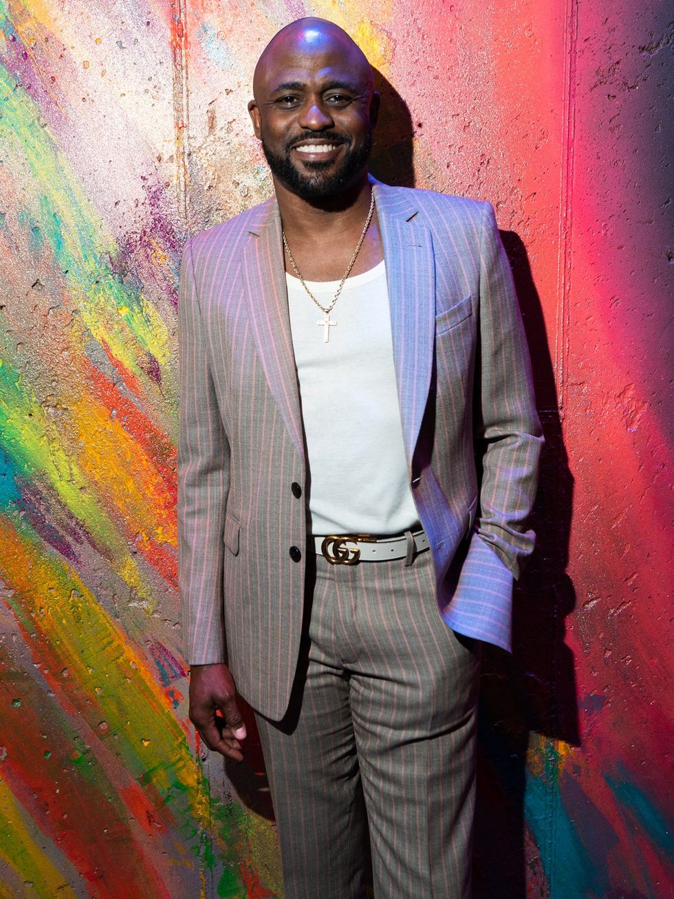 Exclusive Photo gallery OUT ADVOCATE magazines Cover stars Wayne Brady Jonathan Groff LGBTQ Pride Party June 2024