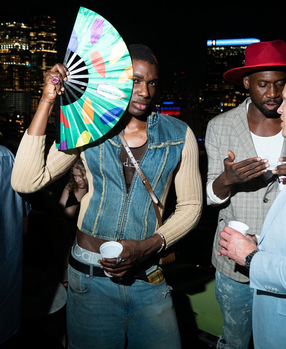 Exclusive Photo gallery OUT ADVOCATE magazines Cover stars Wayne Brady Jonathan Groff LGBTQ Pride Party June 2024