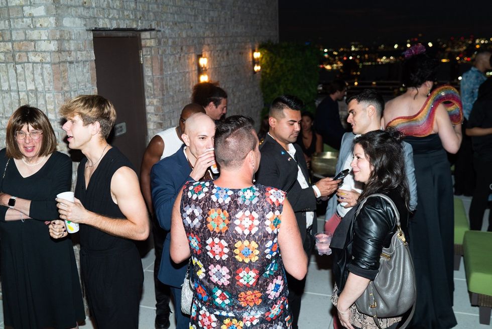 Exclusive Photo gallery OUT ADVOCATE magazines Cover stars Wayne Brady Jonathan Groff LGBTQ Pride Party June 2024