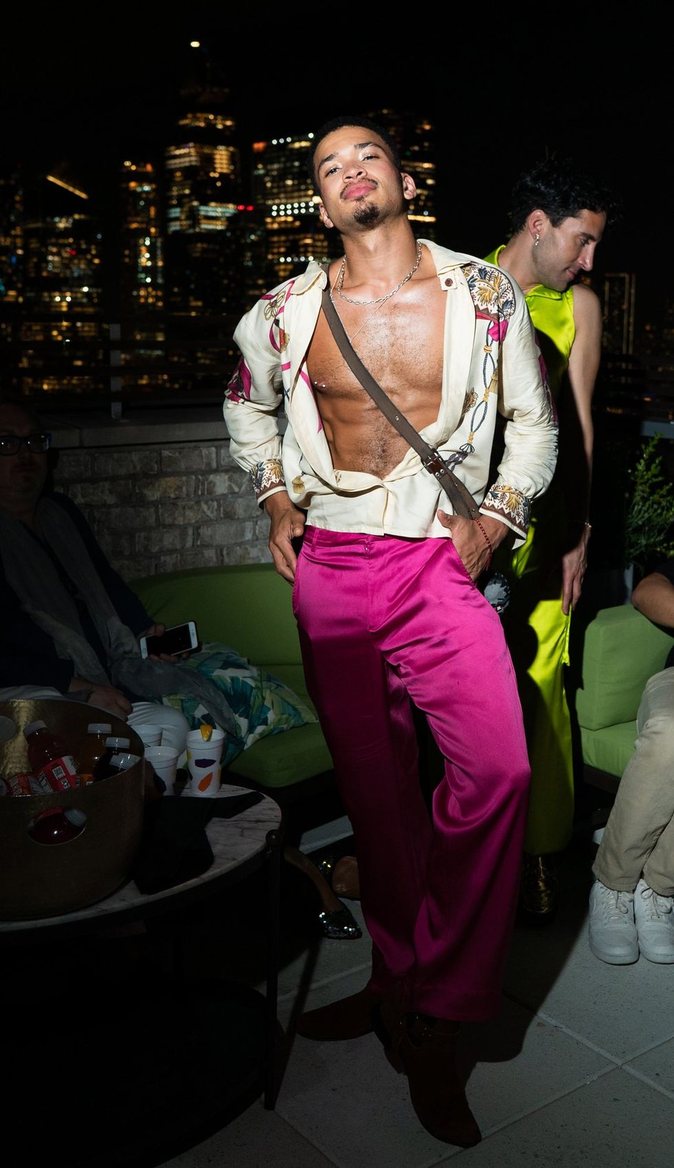 Exclusive Photo gallery OUT ADVOCATE magazines Cover stars Wayne Brady Jonathan Groff LGBTQ Pride Party June 2024