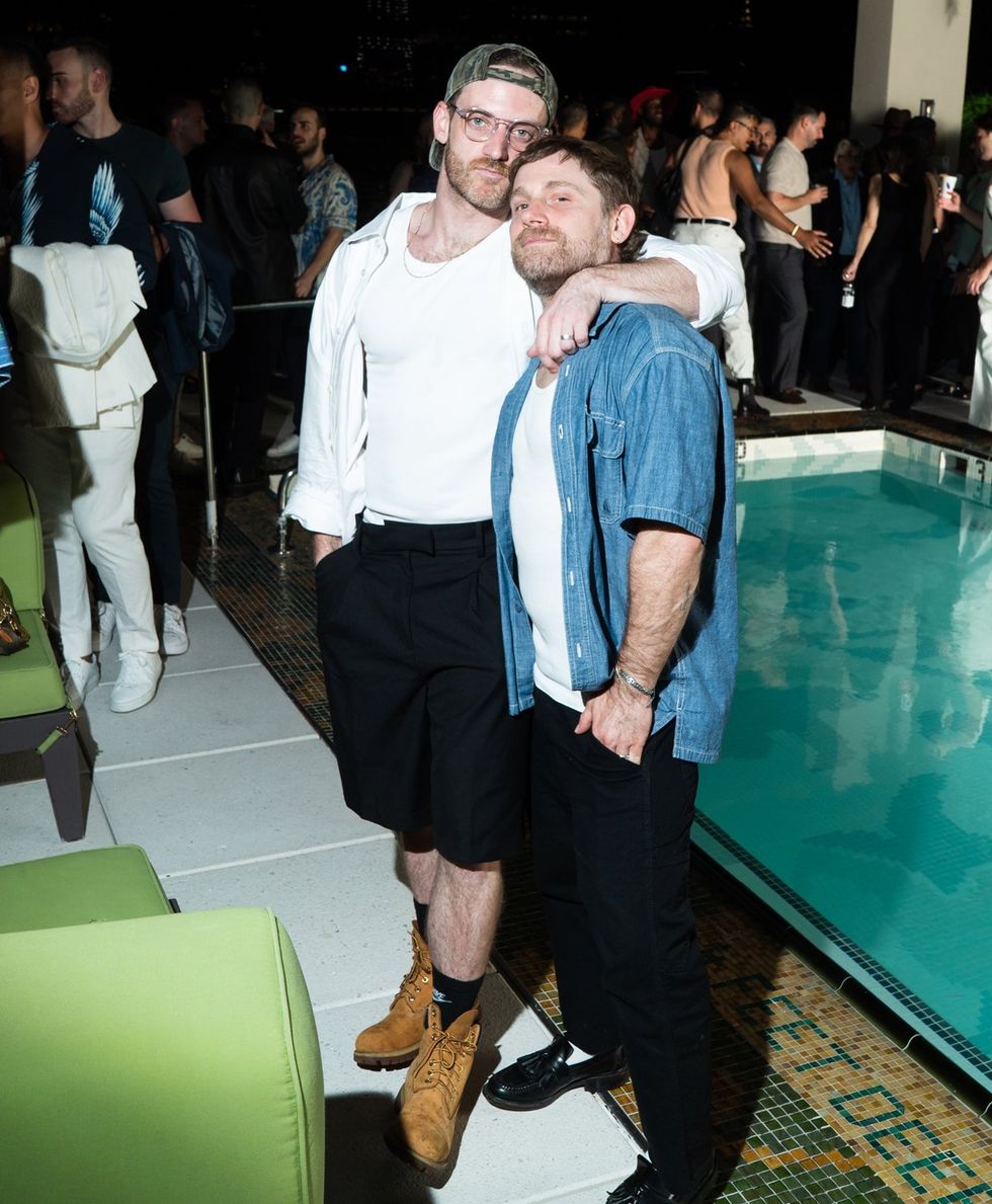 Exclusive Photo gallery OUT ADVOCATE magazines Cover stars Wayne Brady Jonathan Groff LGBTQ Pride Party June 2024