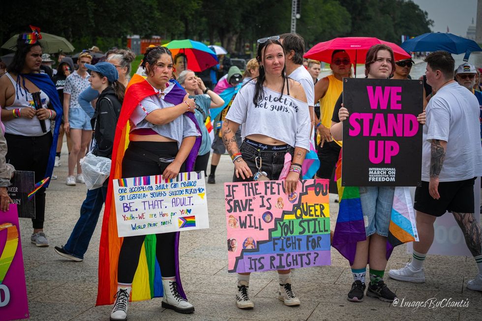 exclusive photo gallery World Pride 2025 Rally and March Washington DC Lincoln memorial to Washington monument around reflecting pool