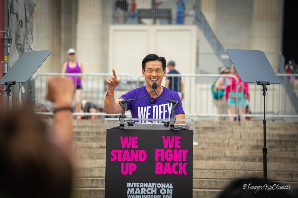 exclusive photo gallery World Pride 2025 Rally and March Washington DC Lincoln memorial to Washington monument around reflecting pool