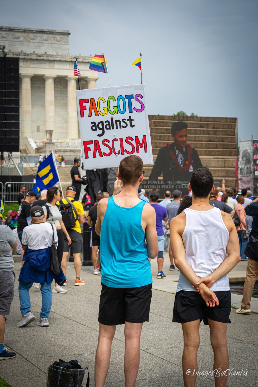 exclusive photo gallery World Pride 2025 Rally and March Washington DC Lincoln memorial to Washington monument around reflecting pool