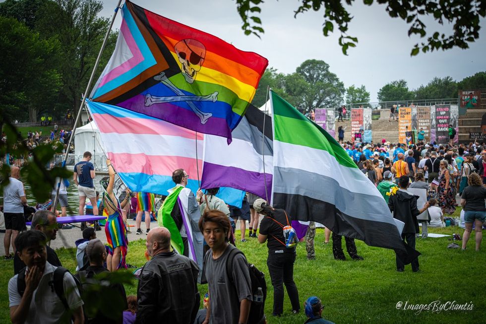 exclusive photo gallery World Pride 2025 Rally and March Washington DC Lincoln memorial to Washington monument around reflecting pool