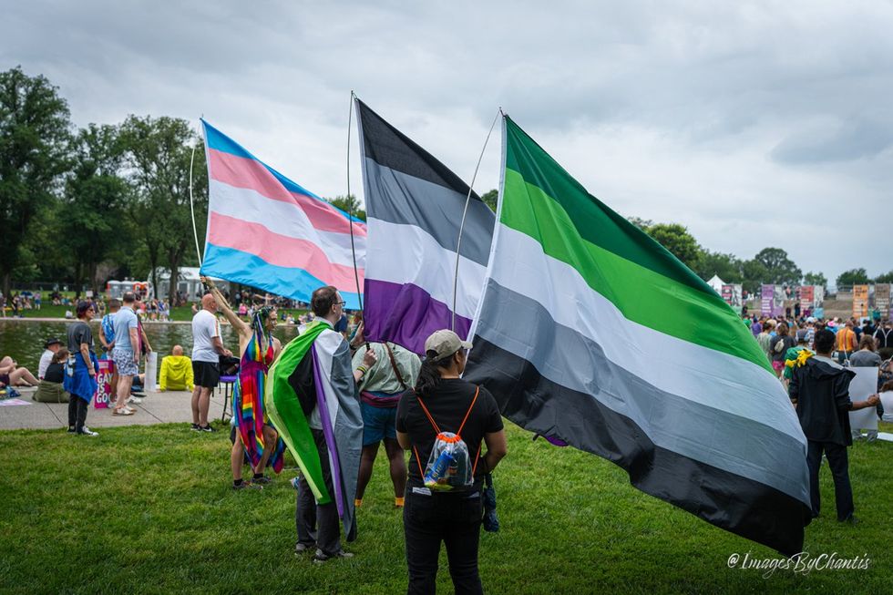 exclusive photo gallery World Pride 2025 Rally and March Washington DC Lincoln memorial to Washington monument around reflecting pool