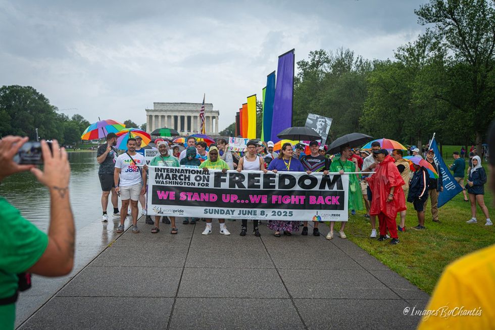 exclusive photo gallery World Pride 2025 Rally and March Washington DC Lincoln memorial to Washington monument around reflecting pool