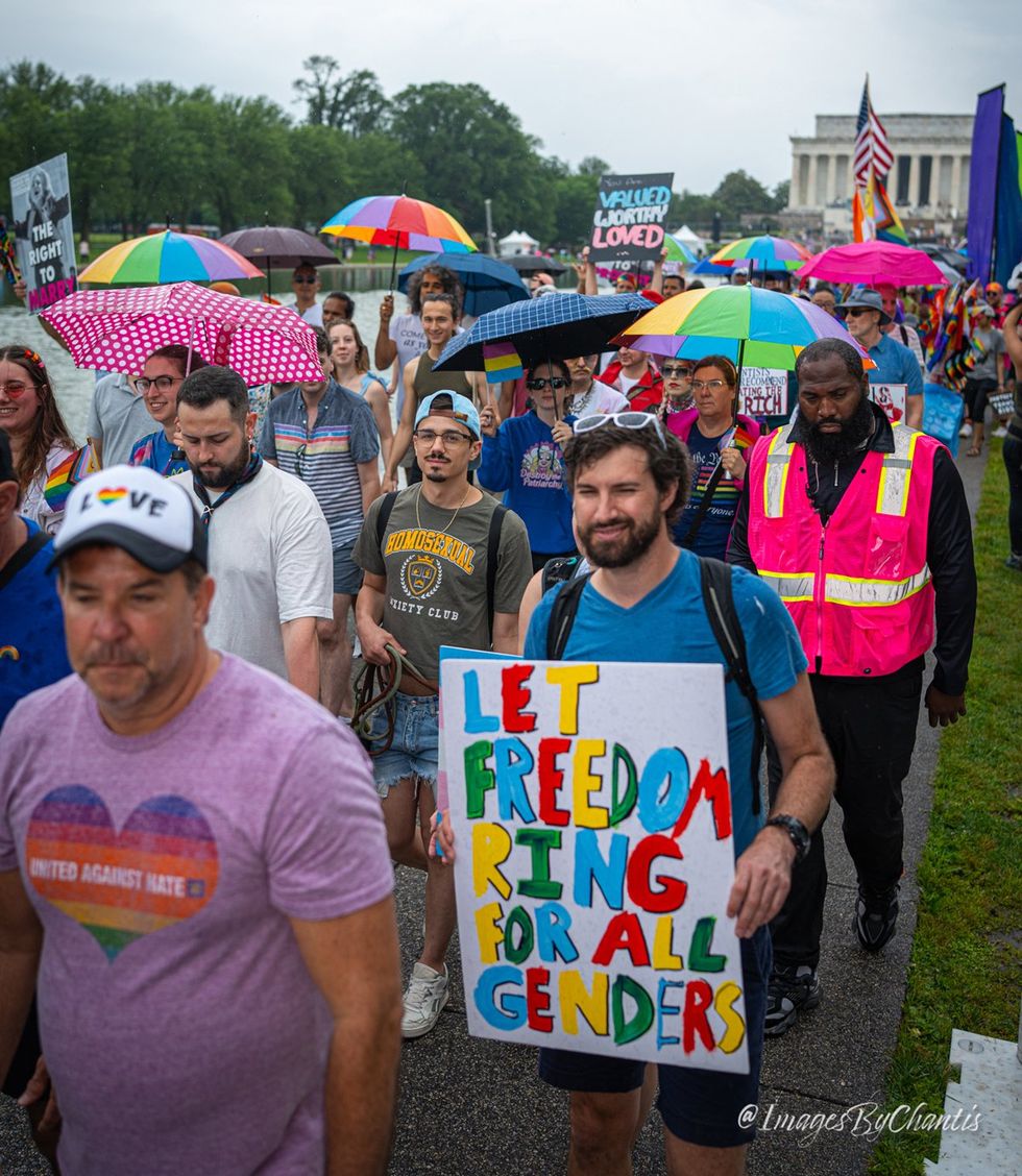 exclusive photo gallery World Pride 2025 Rally and March Washington DC Lincoln memorial to Washington monument around reflecting pool
