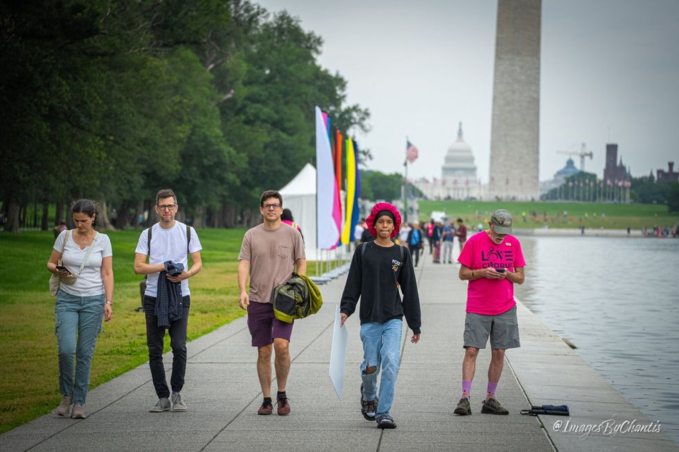 exclusive photo gallery World Pride 2025 Rally and March Washington DC Lincoln memorial to Washington monument around reflecting pool