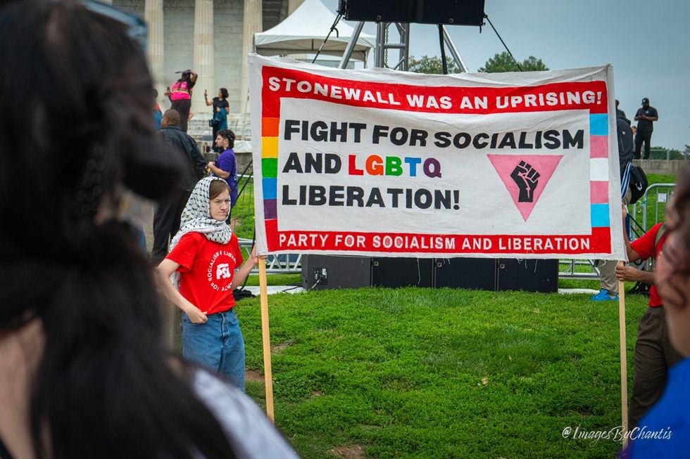 exclusive photo gallery World Pride 2025 Rally and March Washington DC Lincoln memorial to Washington monument around reflecting pool