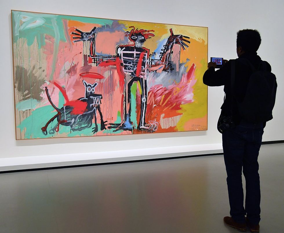 Exhibition featuring Jean Michel Basquiat Fondation Louis Vuitton Paris France