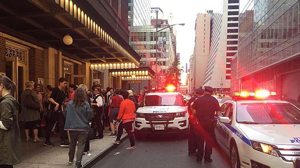 Extra police were on the scene.