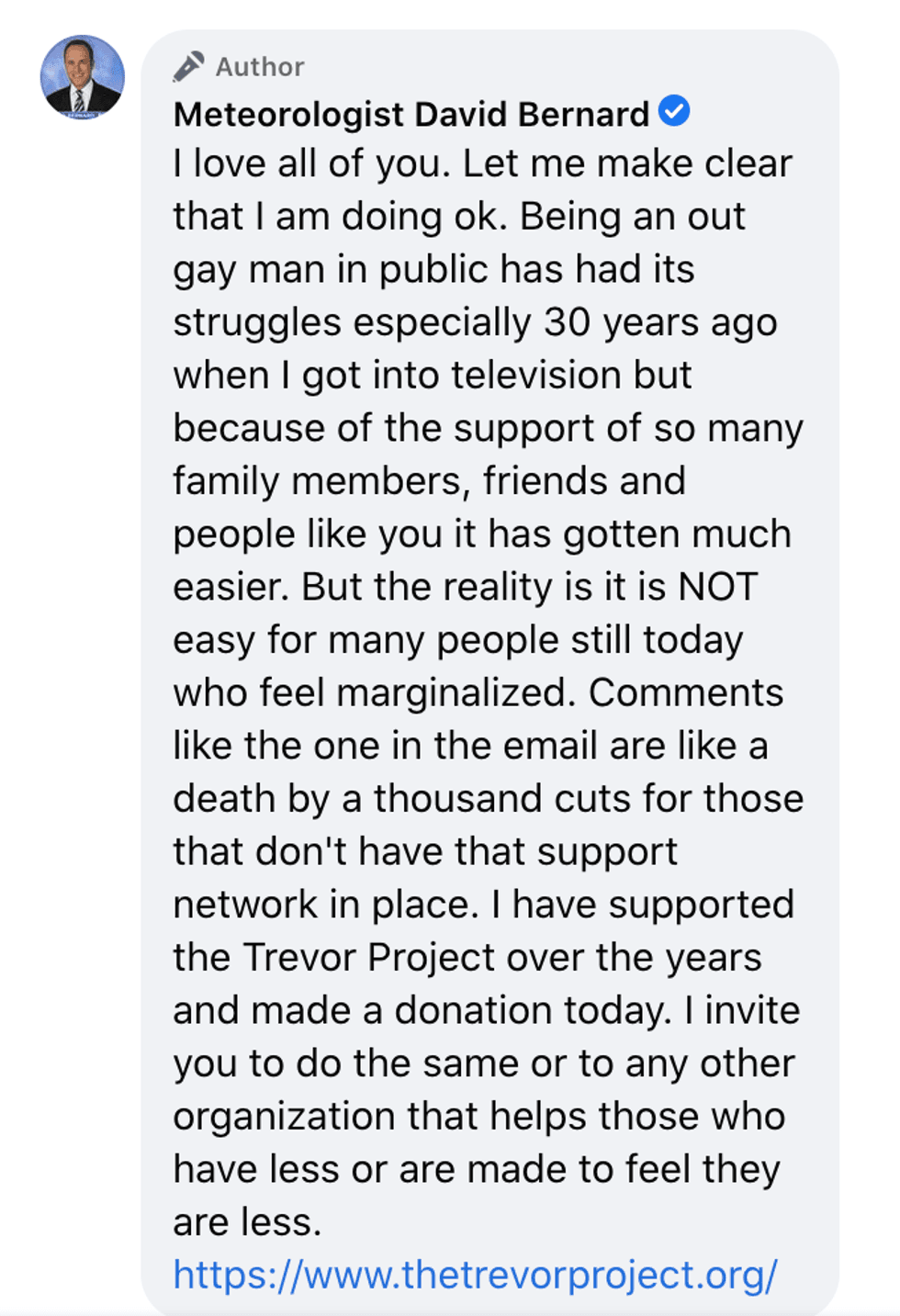 Facebook David Bernard