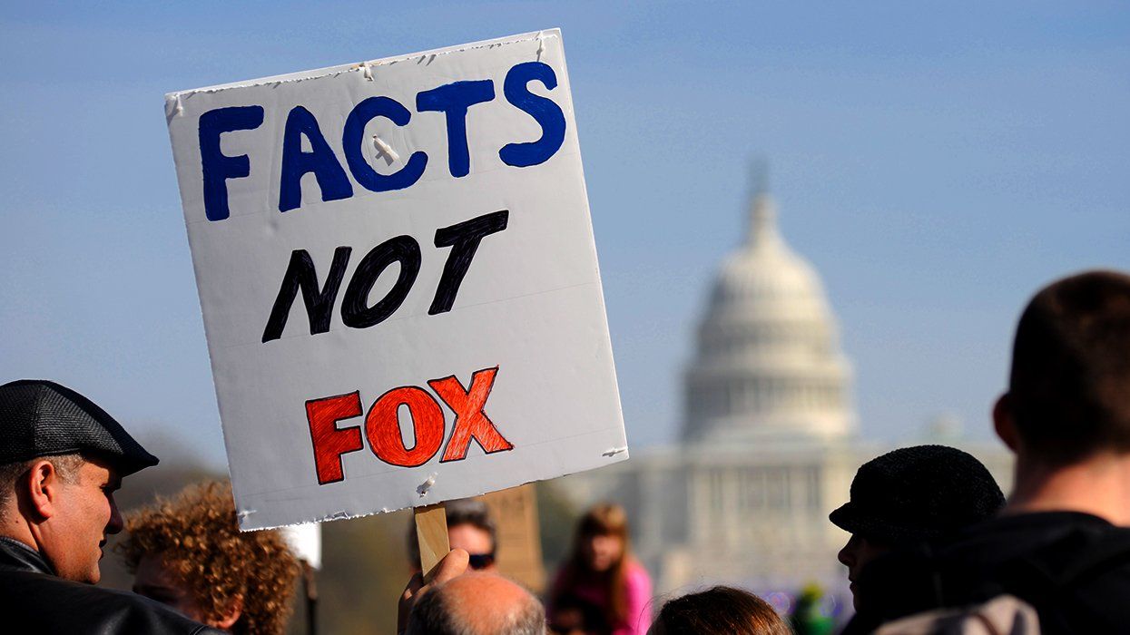 facts not fox protest sign US Capitol building Washington DC National Mall 2010
