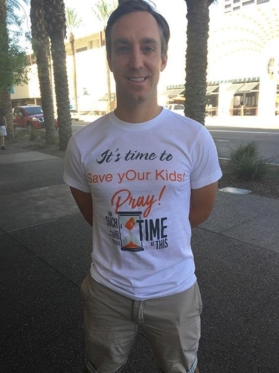 Faith in America volunteer Tim Gold at the event.