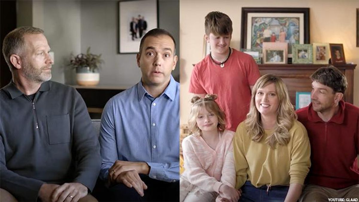 Families in GLAAD ads