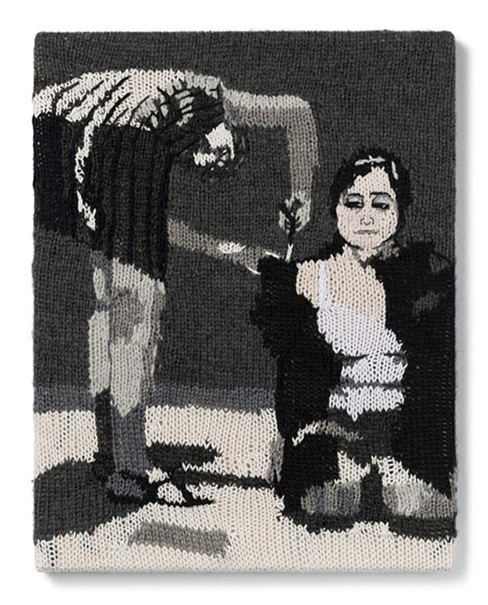 Feminist Fan # 18 (Yoko Ono, Cut Piece, 1965), 2016