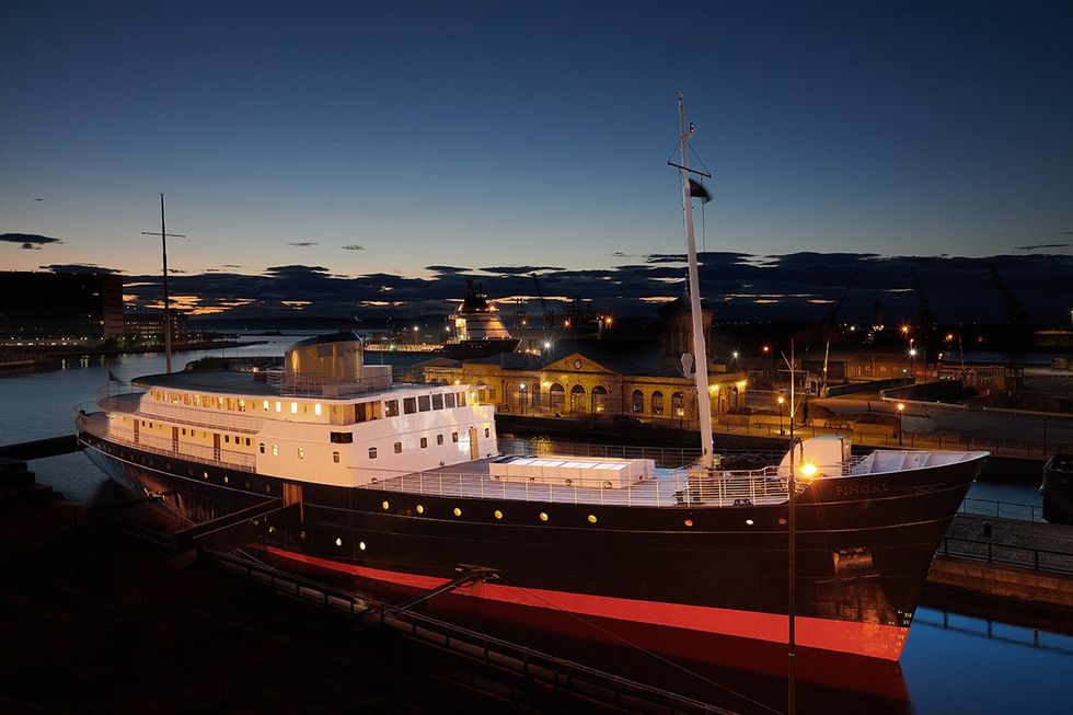 Fingal, a five-star floating hotel docked in Leith, brings nautical luxury to life