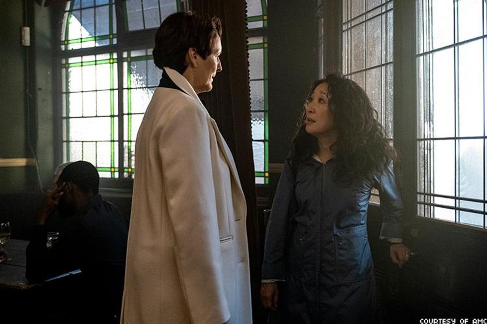 Fiona Shaw and Sandra Oh