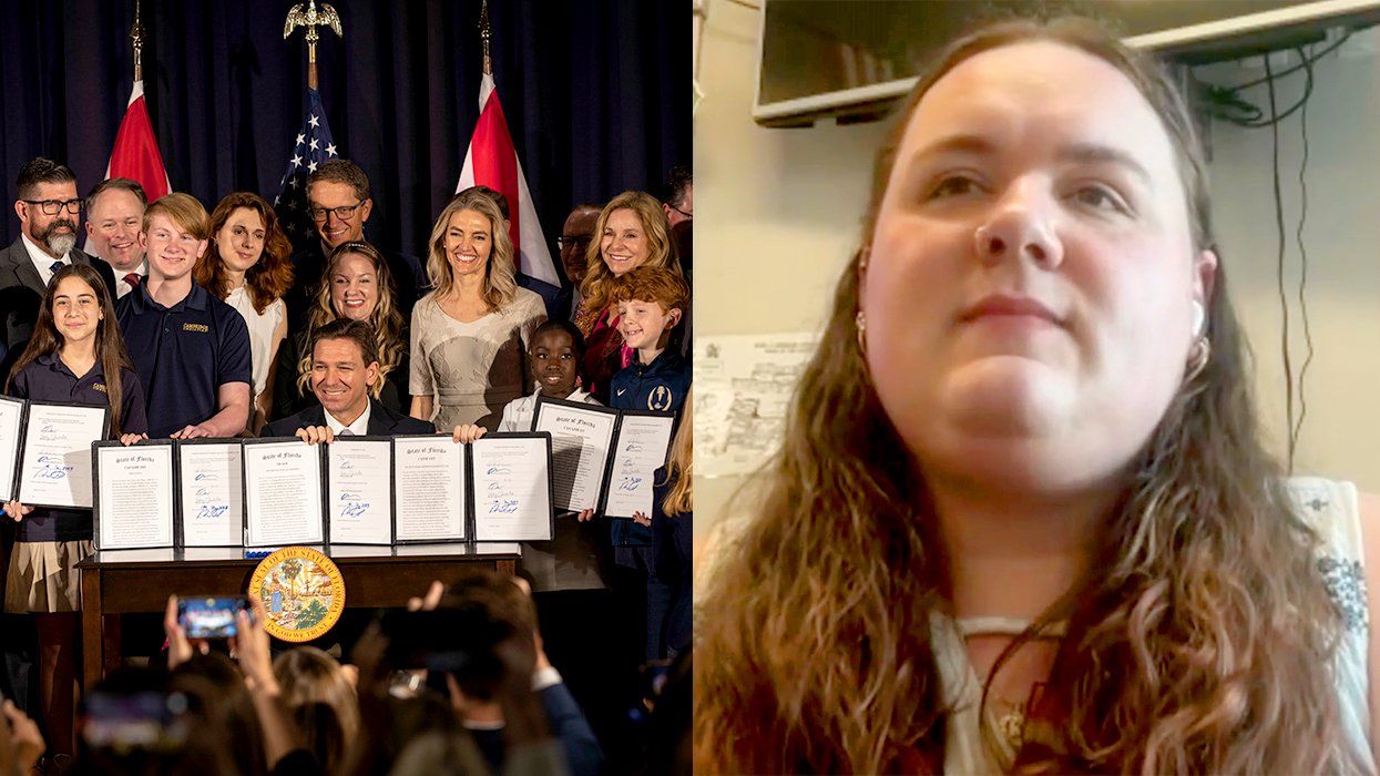 Florida Governor Ron DeSantis signs series of dont say gay education bills May 2023 alongside Katie Wood transgender Hillsborough County teacherFlorida Governor Ron DeSantis signs series of dont say gay education bills May 2023 alongside Katie Wood transgender Hillsborough County teacherFlorida Governor Ron DeSantis signs series of dont say gay education bills May 2023 alongside Katie Wood transgender Hillsborough County teacher