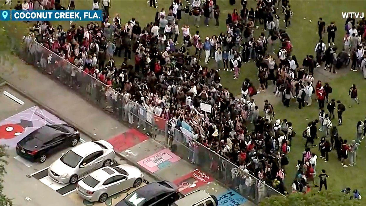 Florida students protesting principal reassigned girls volleyball team