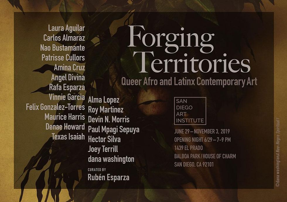 Forging Territories, Afro and Latinx Contemporary Art Curator: Rub\u00e9n Esparza, San Diego Art Institute, June 29 \u2013 November 3, 2019