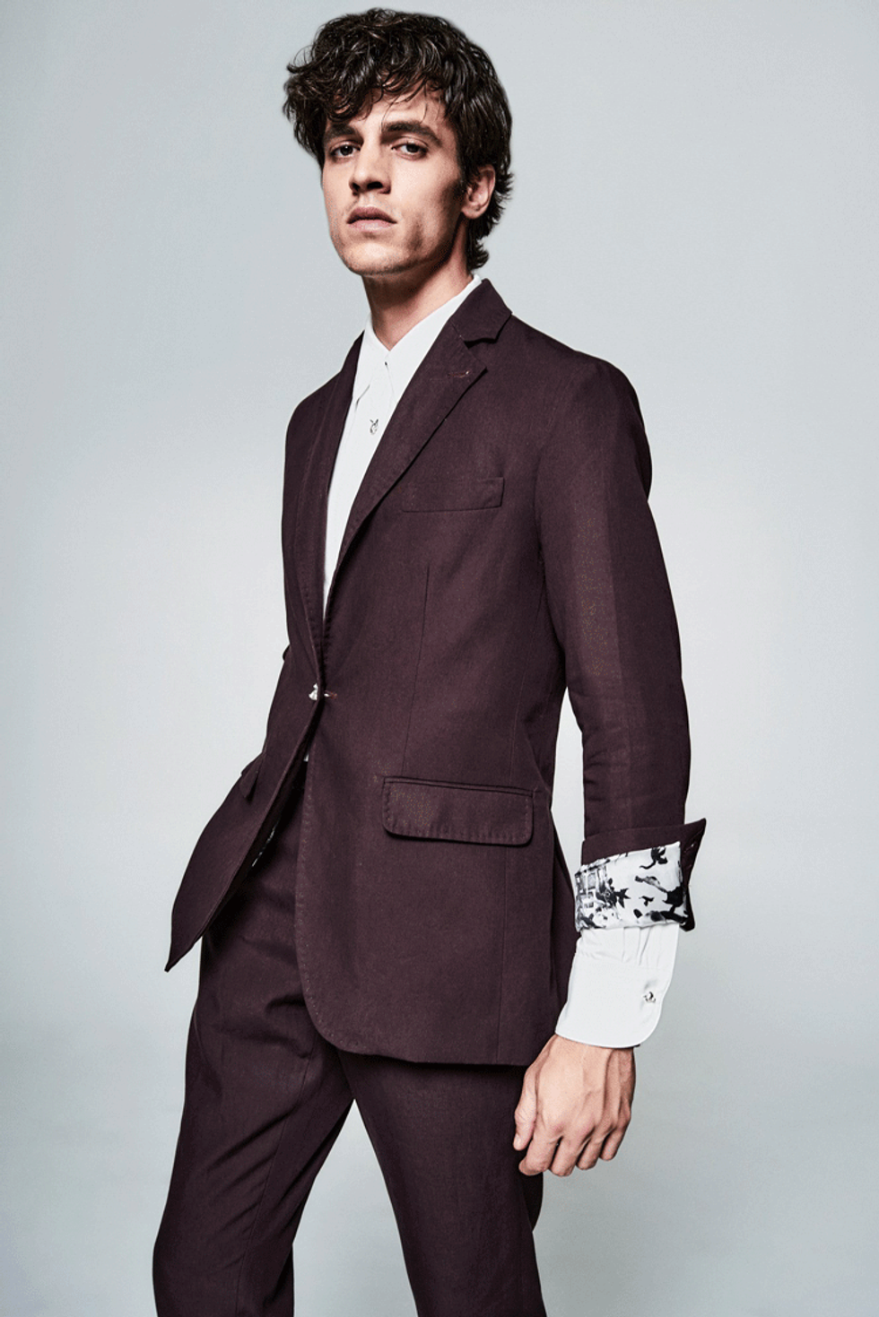 Formal Affair Burgundy Suit