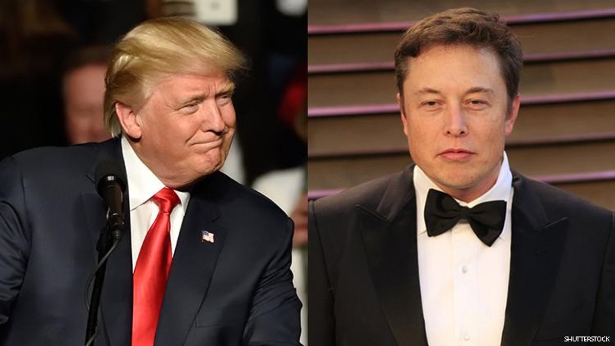 Former Pres. Donald Trump and Elon Musk