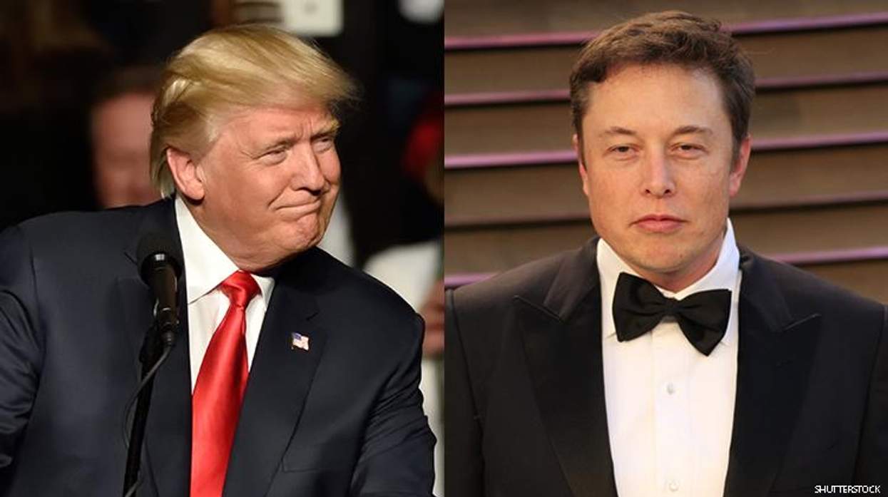 Former Pres. Donald Trump and Elon Musk