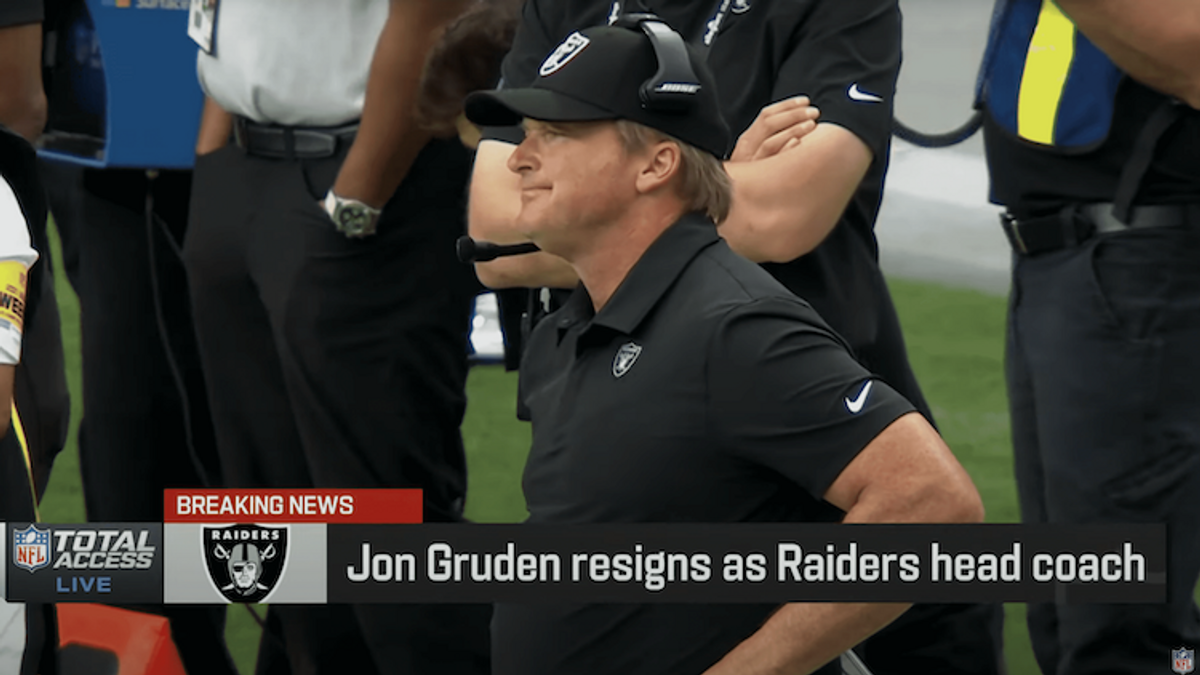Former Raiders head coach Jon Gruden