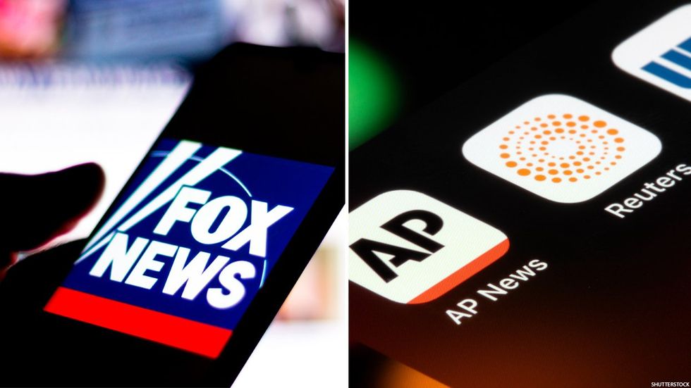 Fox News, AP and Reuters logos