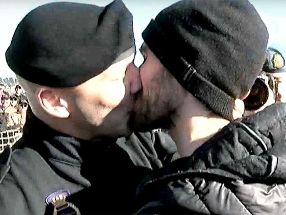 Francis Legare and Corey Vautour Kiss