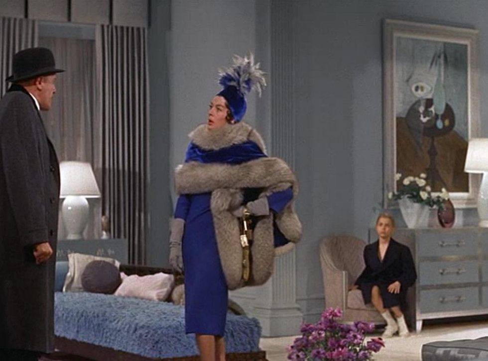 Fred Clark, Rosalind Russell, and Jan Handzlik in Auntie Mame