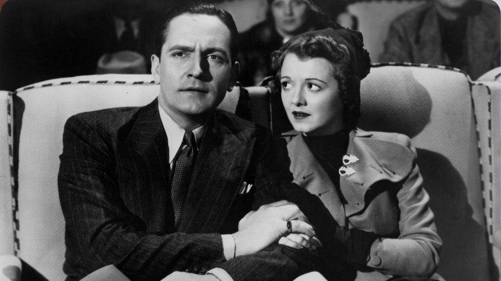 Fredric March and Janet Gaynor
