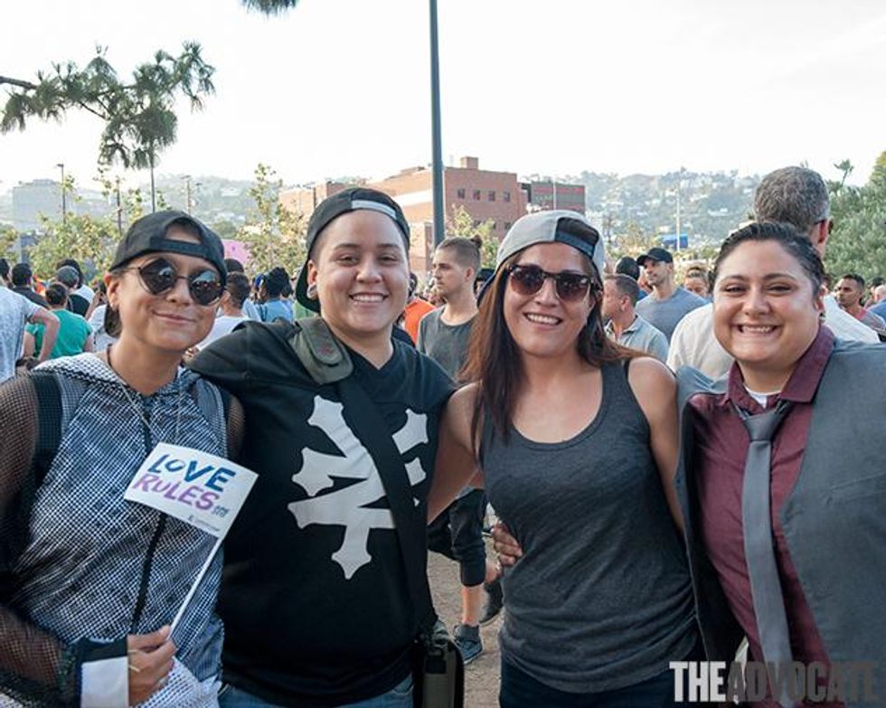 Friends basked in the news.