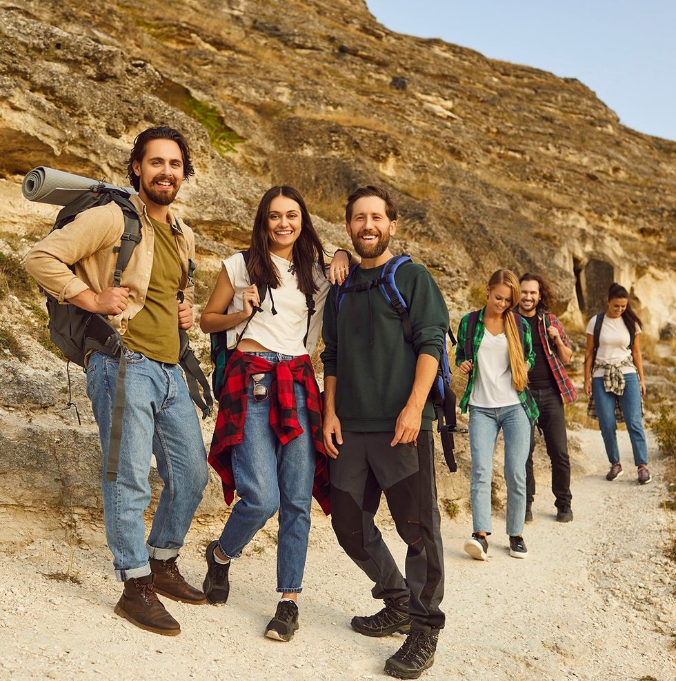 friends hiking