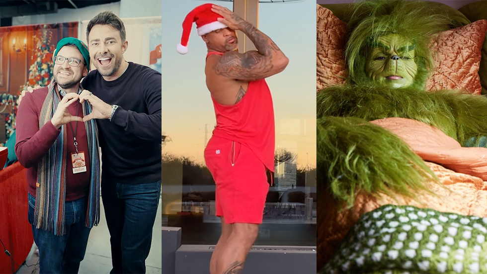 From Christmas Pilates To Grinch Impressions, Here's How These Queer Celebs Celebrated Christmas