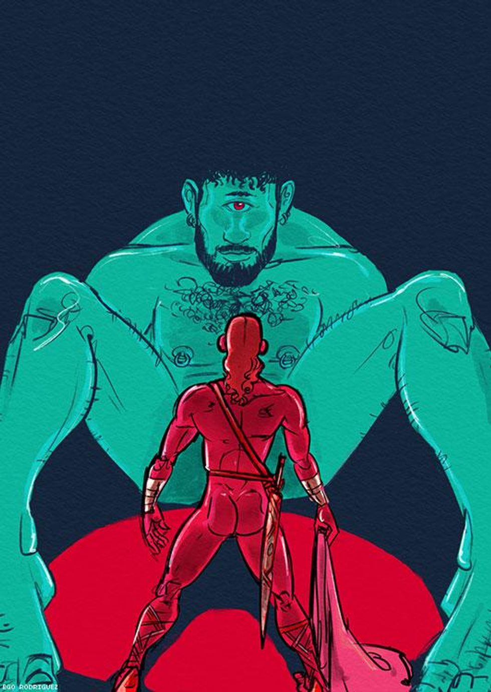 From the Mythology series: Odysseus and Polyphemus