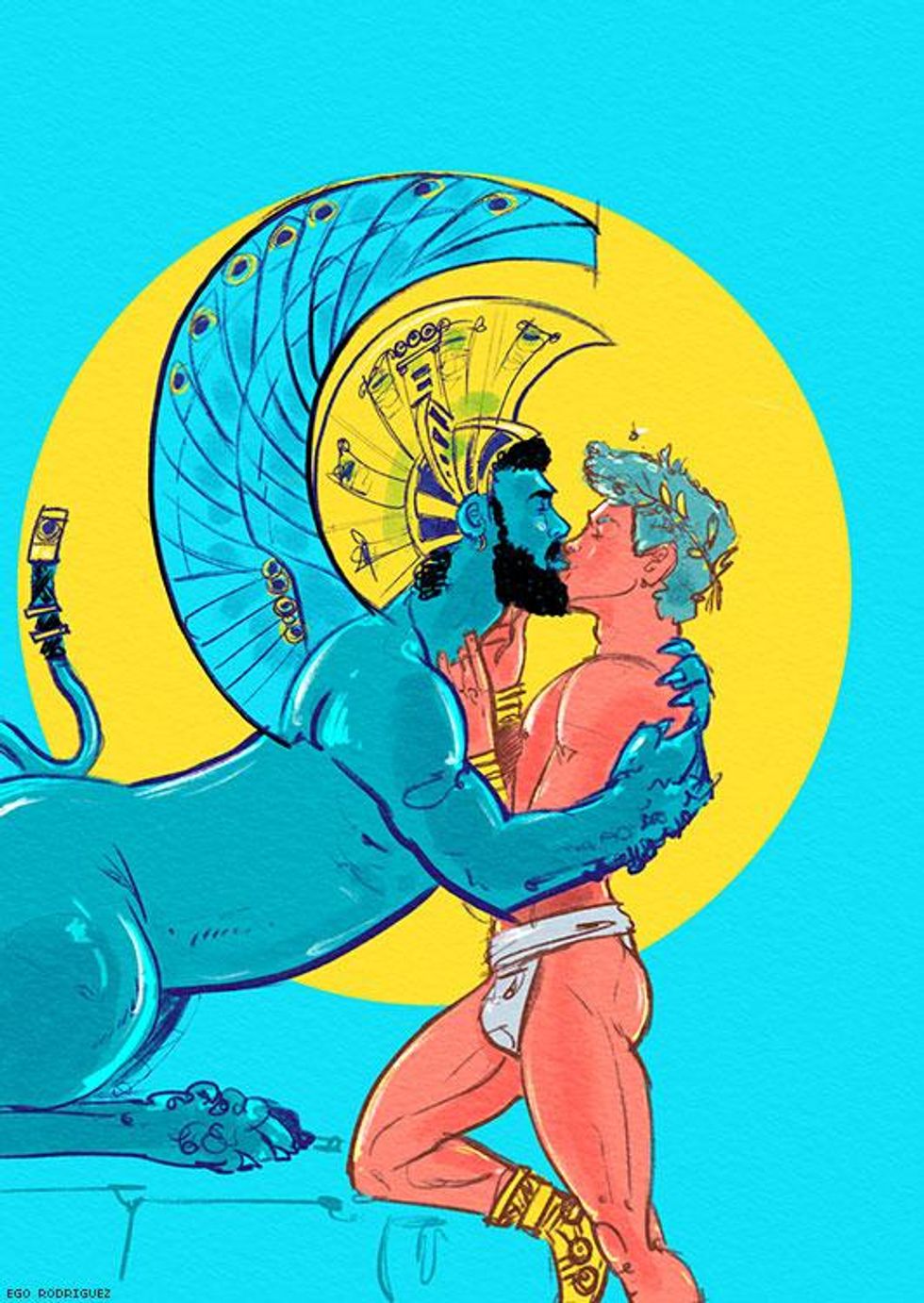 From the Mythology series: Sphinx and Oedipus