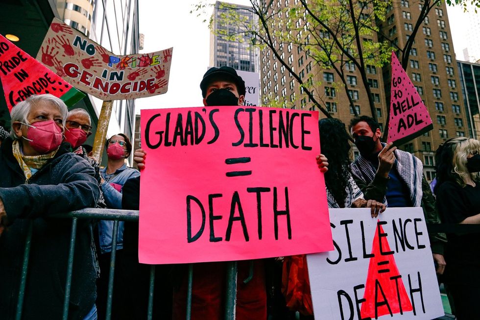 GALLERY - ACTUP - Protest Glaad Gala Palestine