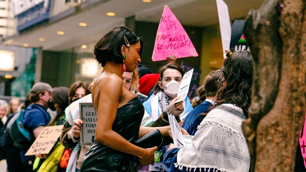 GALLERY - ACTUP - Protest Glaad Gala Palestine